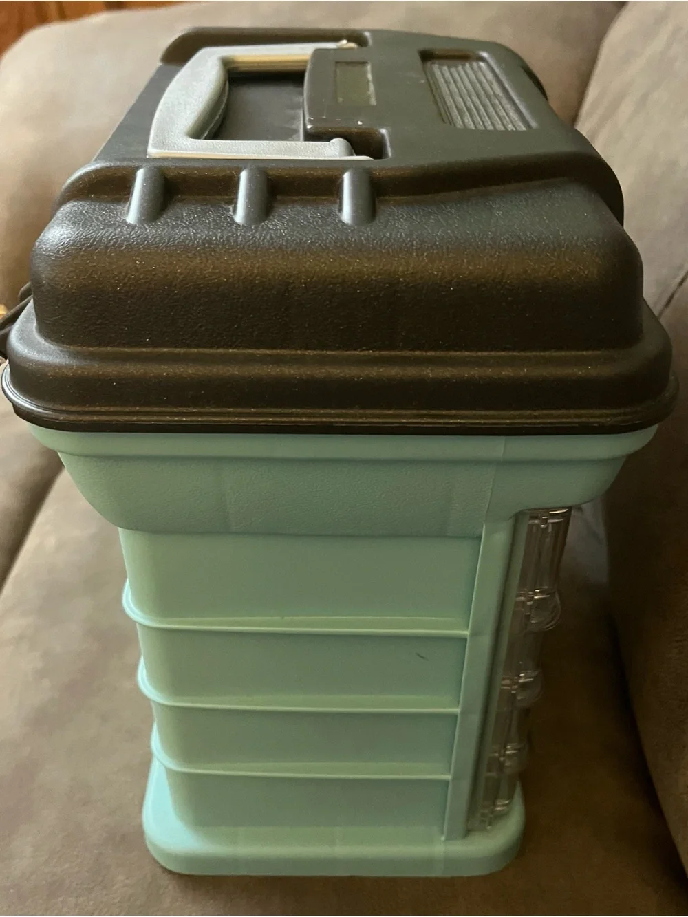 Creative Options Teal and Gray Small Rack Storage Organizer missing 1 box
